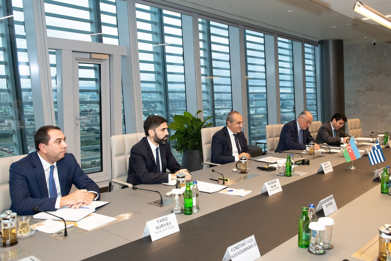 Микаил Джаббаров и Ровшан Наджаф встретились с греческим министром - ФОТО