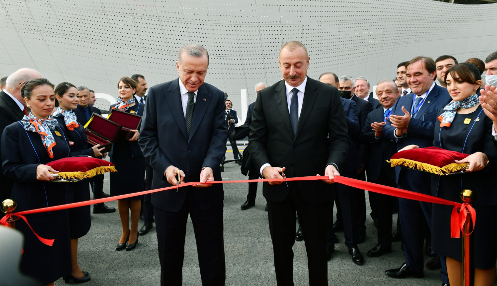 Ильхам Алиев и Реджеп Тайип Эрдоган приняли участие в открытии Зангиланского аэропорта - ОБНОВЛЕНО + ВИДЕО