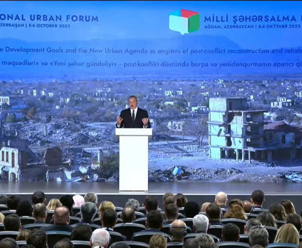 Президент Азербайджана: Мы вернулись сюда навсегда