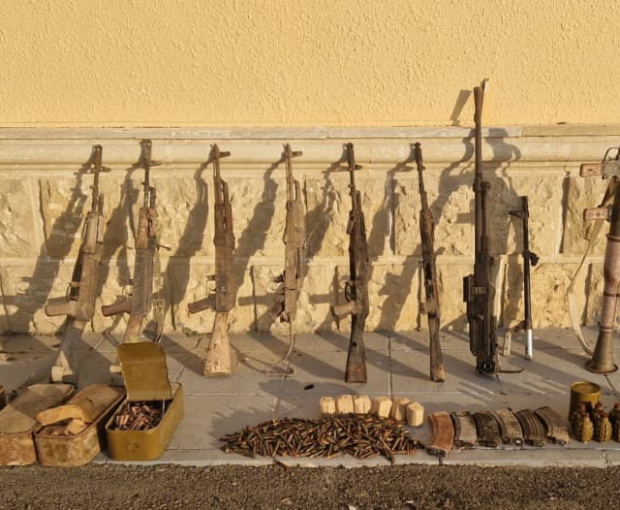 В Физули обнаружены оружие и боеприпасы - ВИДЕО