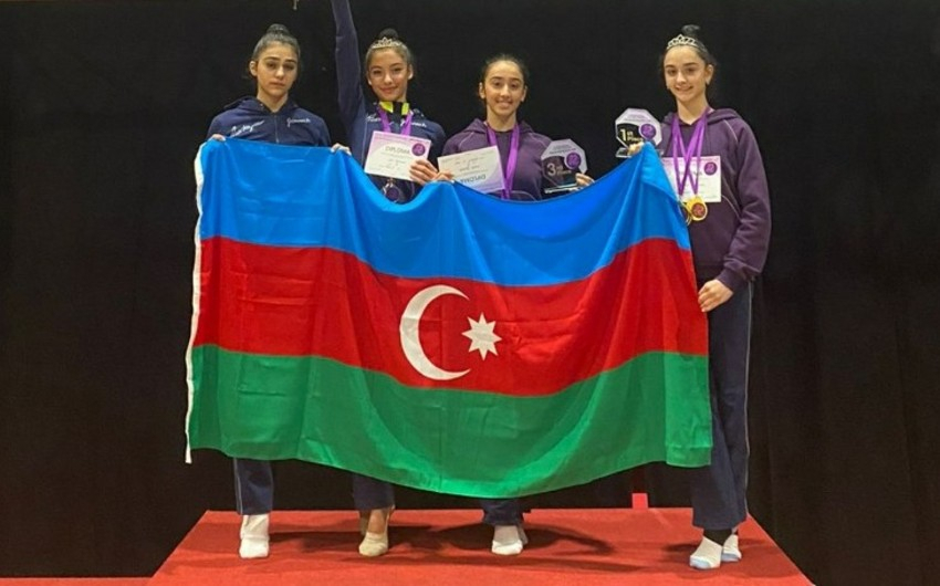 Две азербайджанские гимнастки завоевали "золото" на международном турнире