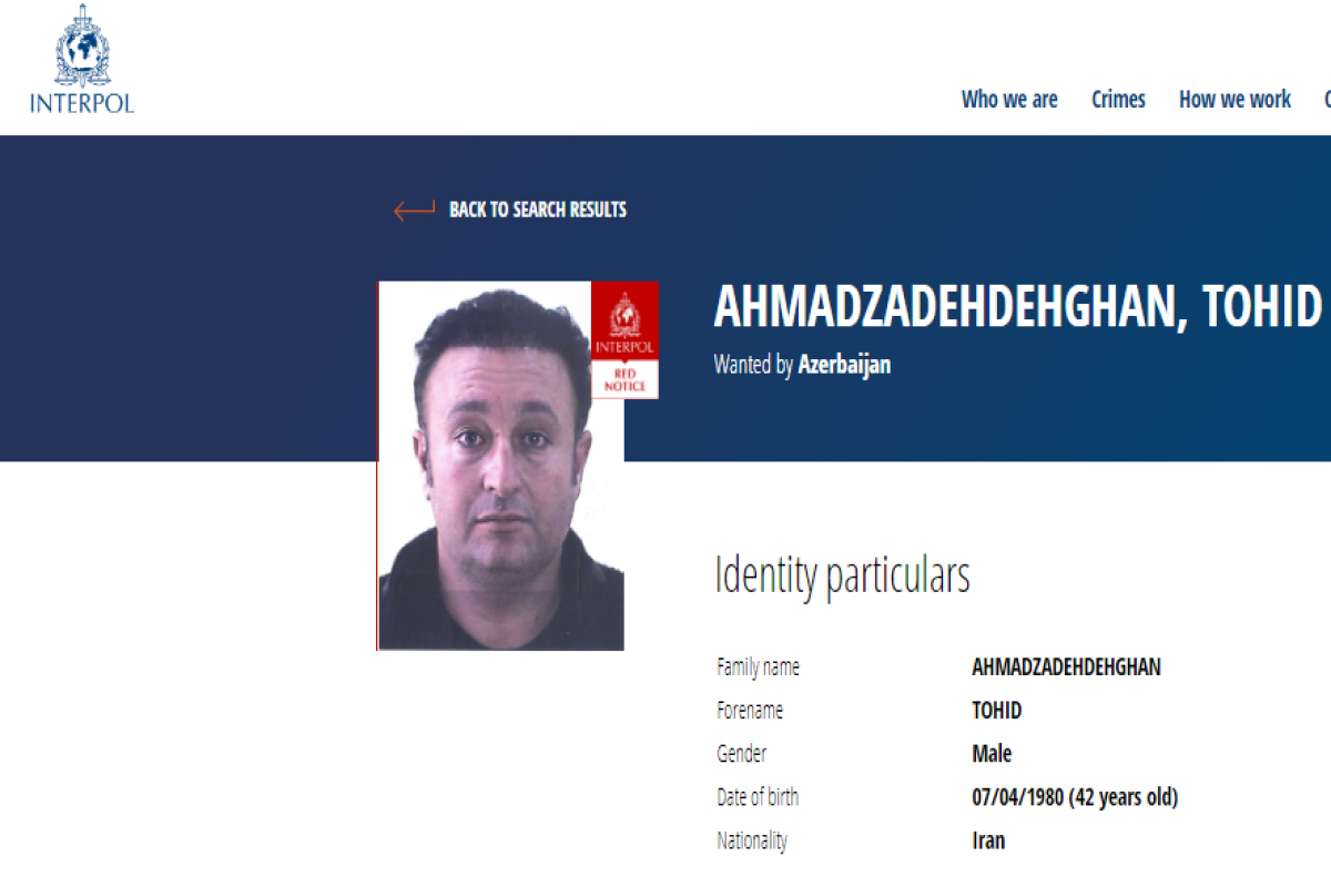 Азербайджан объявил иранского наркоторговца в розыск по линии Интерпола - ФОТО