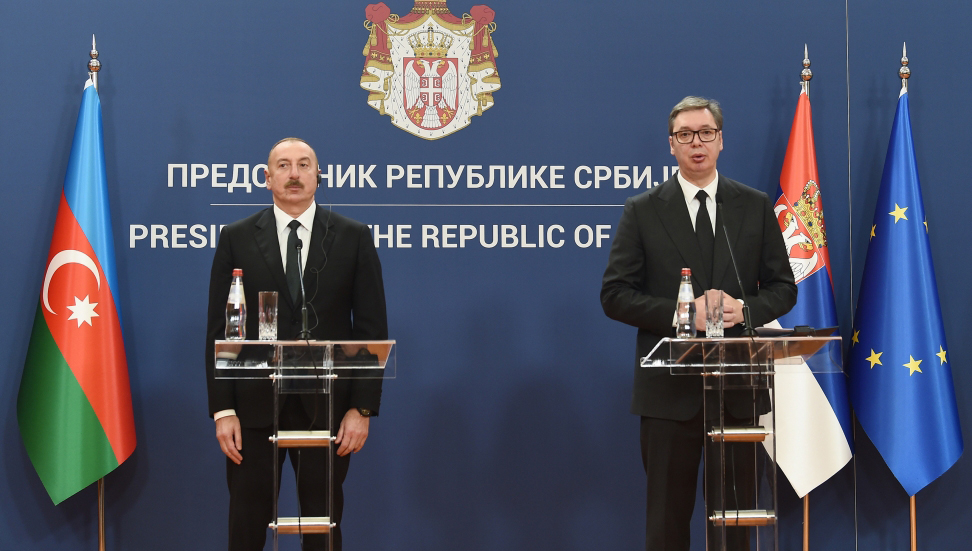Президенты Азербайджана и Сербии выступили с заявлениями для прессы - ОБНОВЛЕНО + ВИДЕО