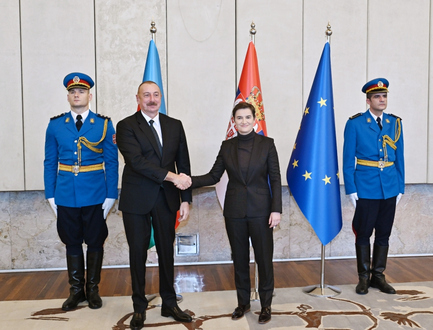 Состоялась встреча Ильхама Алиева с премьер-министром Сербии в расширенном составе - ОБНОВЛЕНО + ФОТО