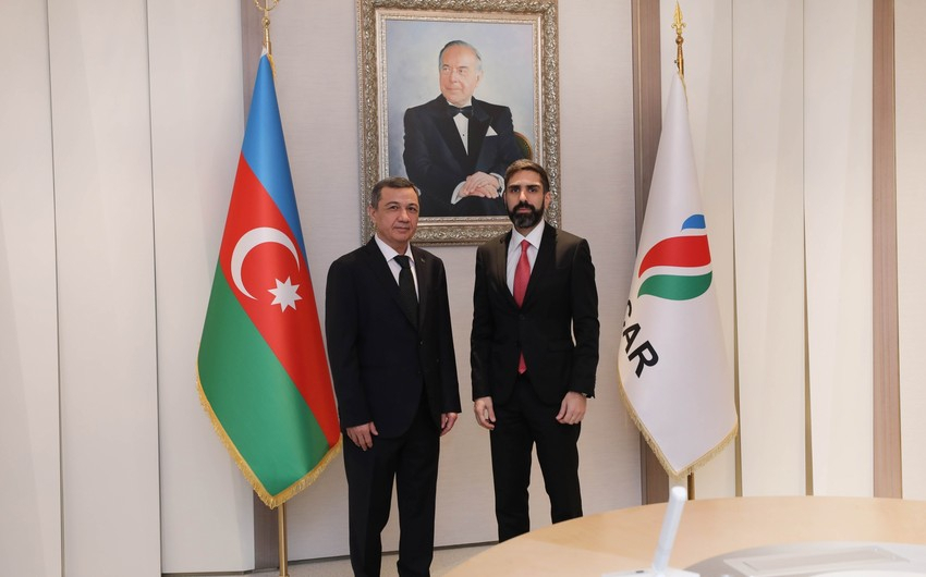 Ровшан Наджаф встретился с послом Туркменистана в Азербайджане