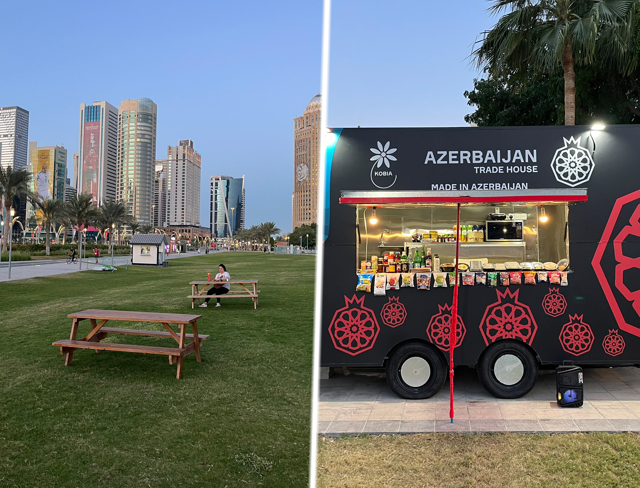 При поддержке KOBİA туристам в Катаре предлагают блюда национальной кухни Азербайджана - ФОТО