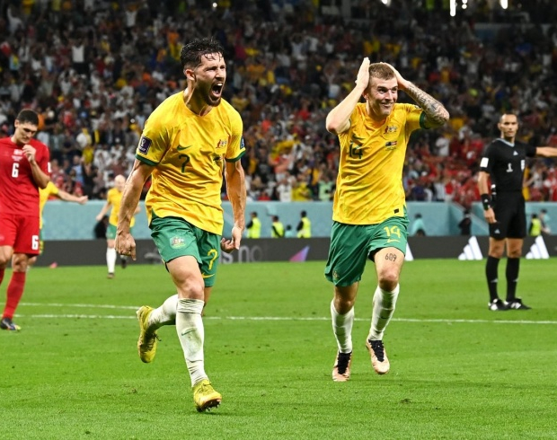 Сборная Австралии обыграла Данию и во 2-й раз в истории вышла в плей-офф ЧМ