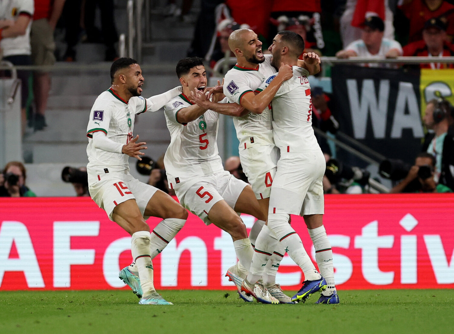 Сборная Марокко заняла первое место в группе с Хорватией, Бельгией и Канадой