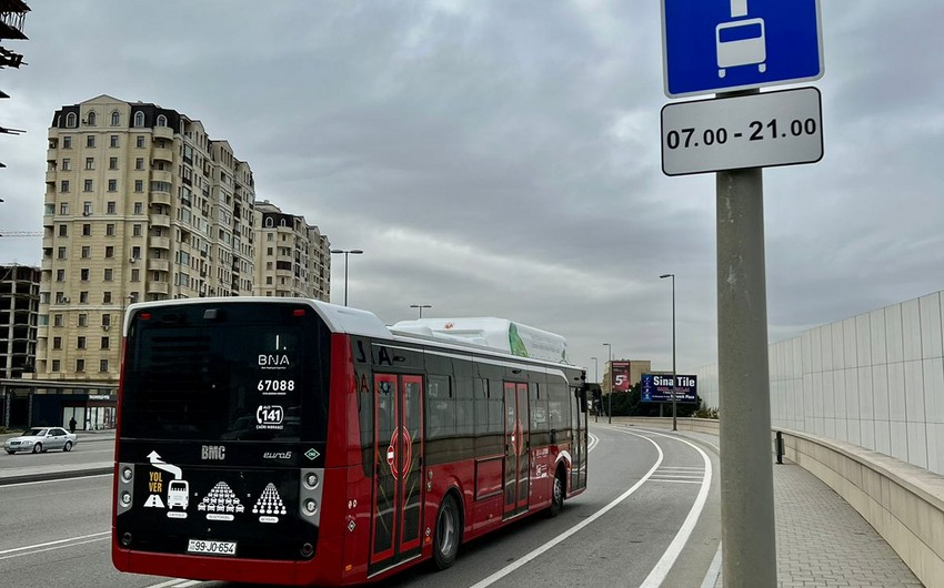 В Баку создана новая автобусная полоса: