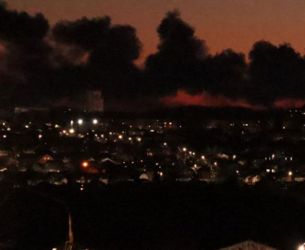 Беспилотник атаковал российский аэродром: вспыхнул пожар - ВИДЕО