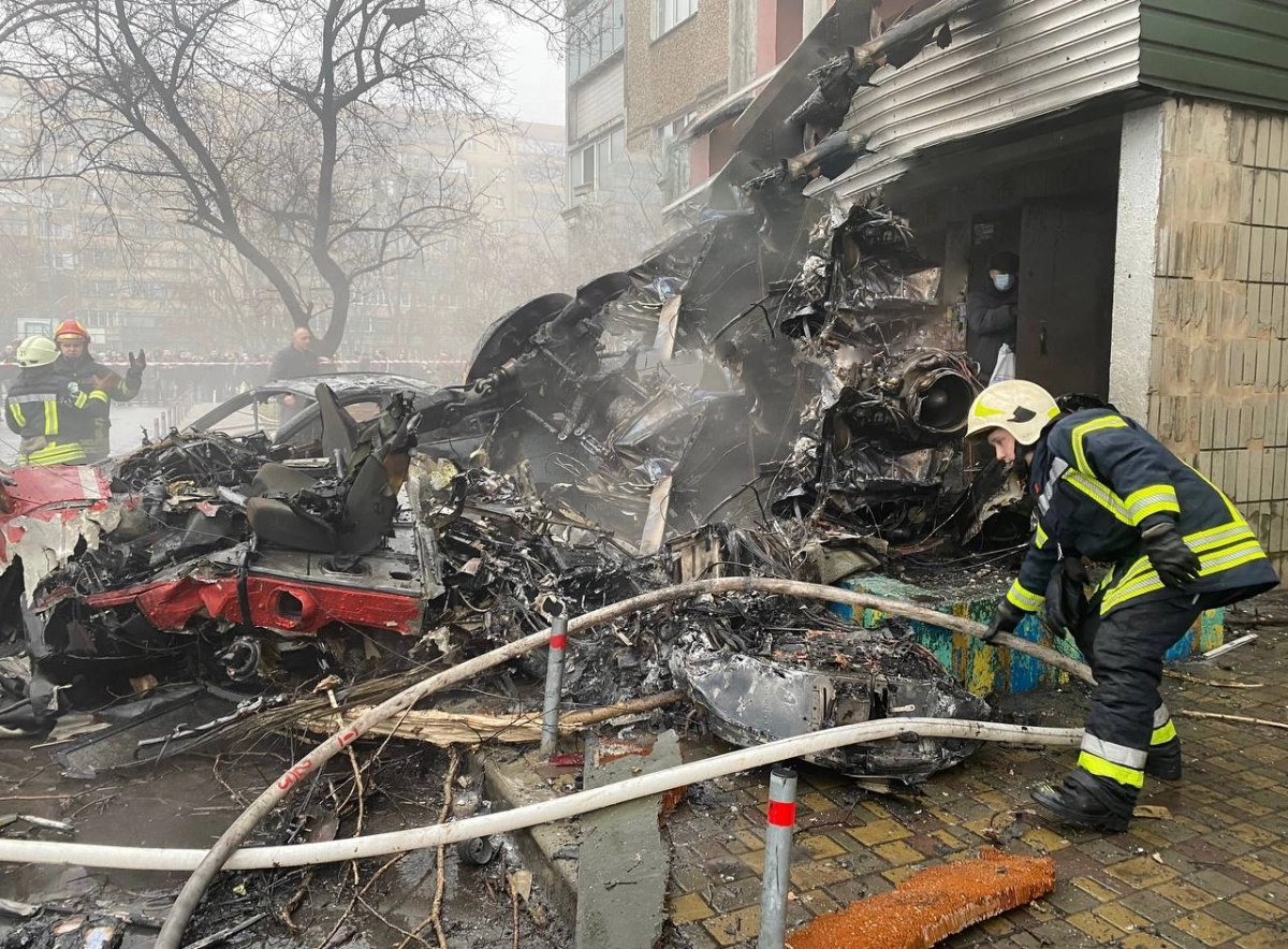В результате крушения вертолета погиб глава МВД Украины - ОБНОВЛЕНО + ВИДЕО