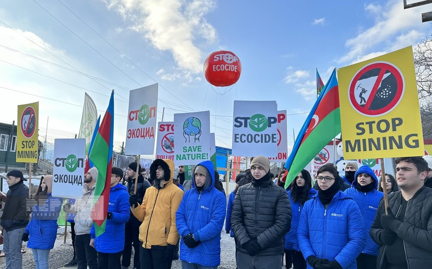 Акция протеста на дороге Ханкенди-Лачын продолжается 46-й день - ФОТО