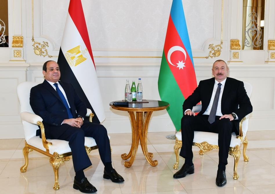 Состоялась встреча президентов Азербайджана и Египта один на один - ФОТО