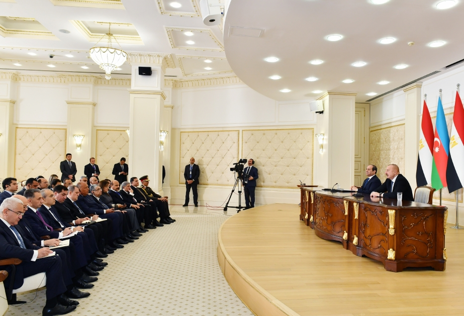 Ильхам Алиев: Сегодня Египет играет стабилизирующую роль в регионе, где он расположен