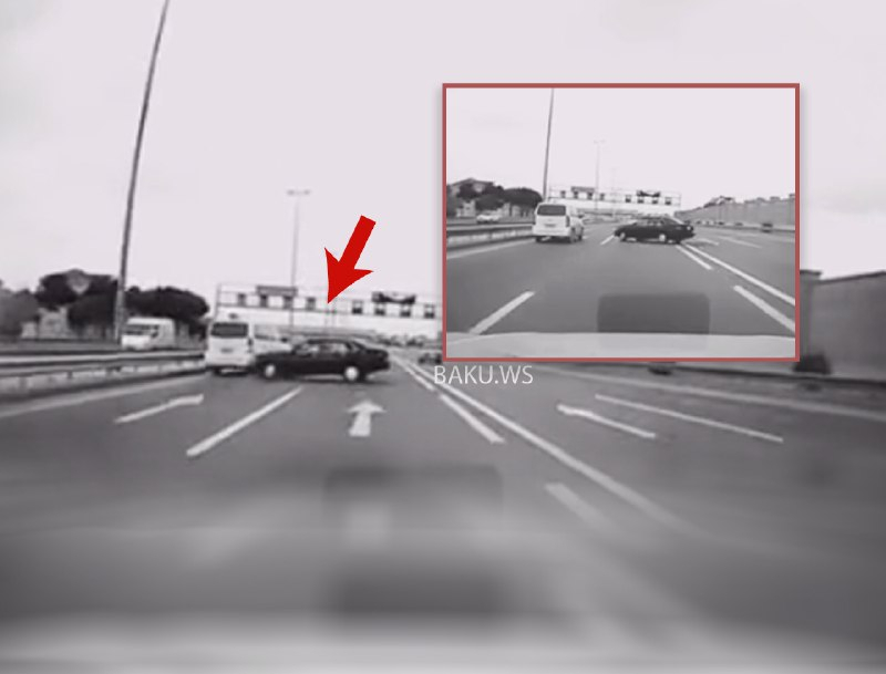 Тяжелое ДТП в Баку: после аварии съехавшая с дороги машина сбила пешехода - ВИДЕО