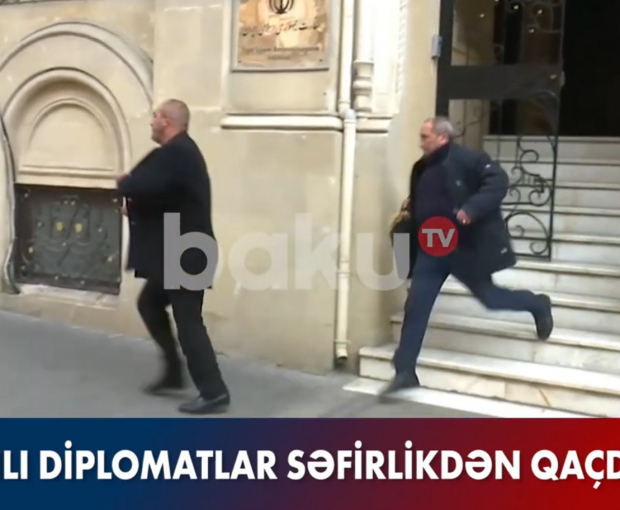 Иранские дипломаты сбежали из посольства в Баку, прихватив документы - ВИДЕО