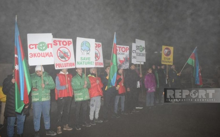Акция протеста на дороге Ханкенди-Лачын продолжается 52-й день