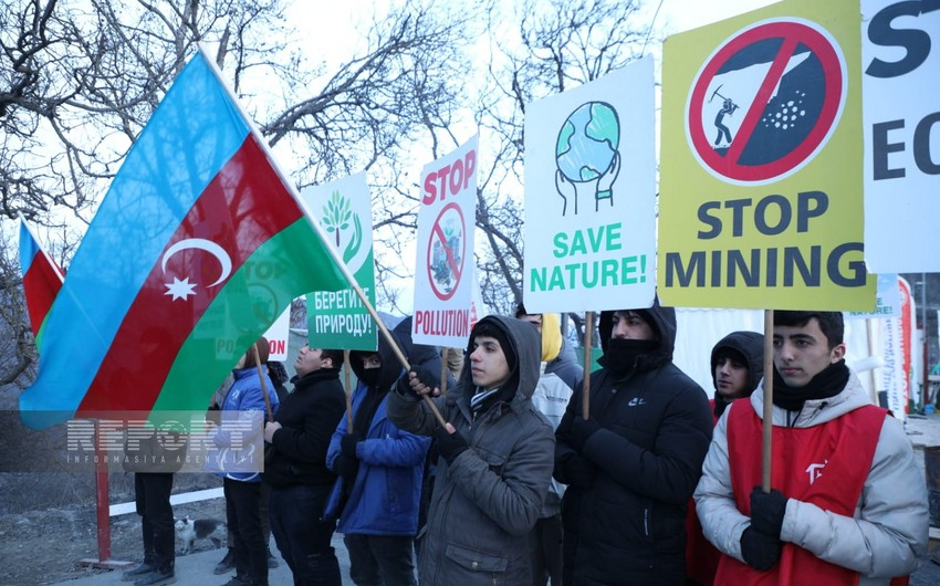 Демонстранты на дороге Ханкенди-Лачын проявляют высокую активность и на 56-й день акции - ФОТО