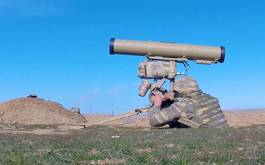 В армии Азербайджана состоялись сборы по противотанковым комплексам - ВИДЕО