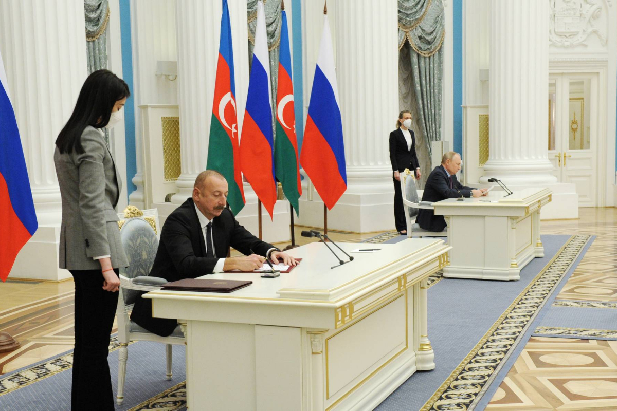 Прошел год со дня подписания Московской декларации о союзническом взаимодействии Азербайджана и России