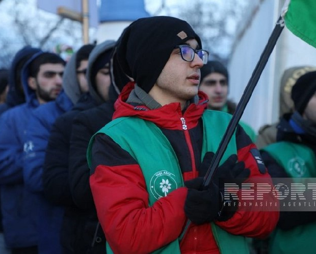 Экоактивисты проявляют высокую активность и на 57-й день акции на дороге Ханкенди-Лачын - ФОТО
