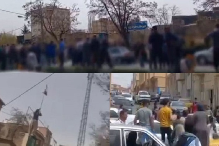 В иранском Саггызе сожгли государственный флаг - ВИДЕО
