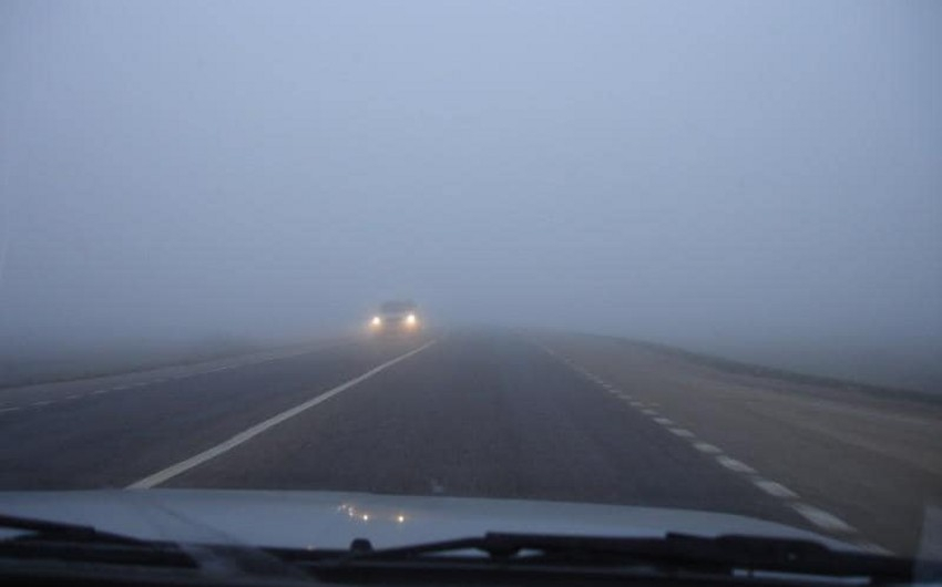 В Азербайджане на ряде автомагистралей ожидается снижение видимости