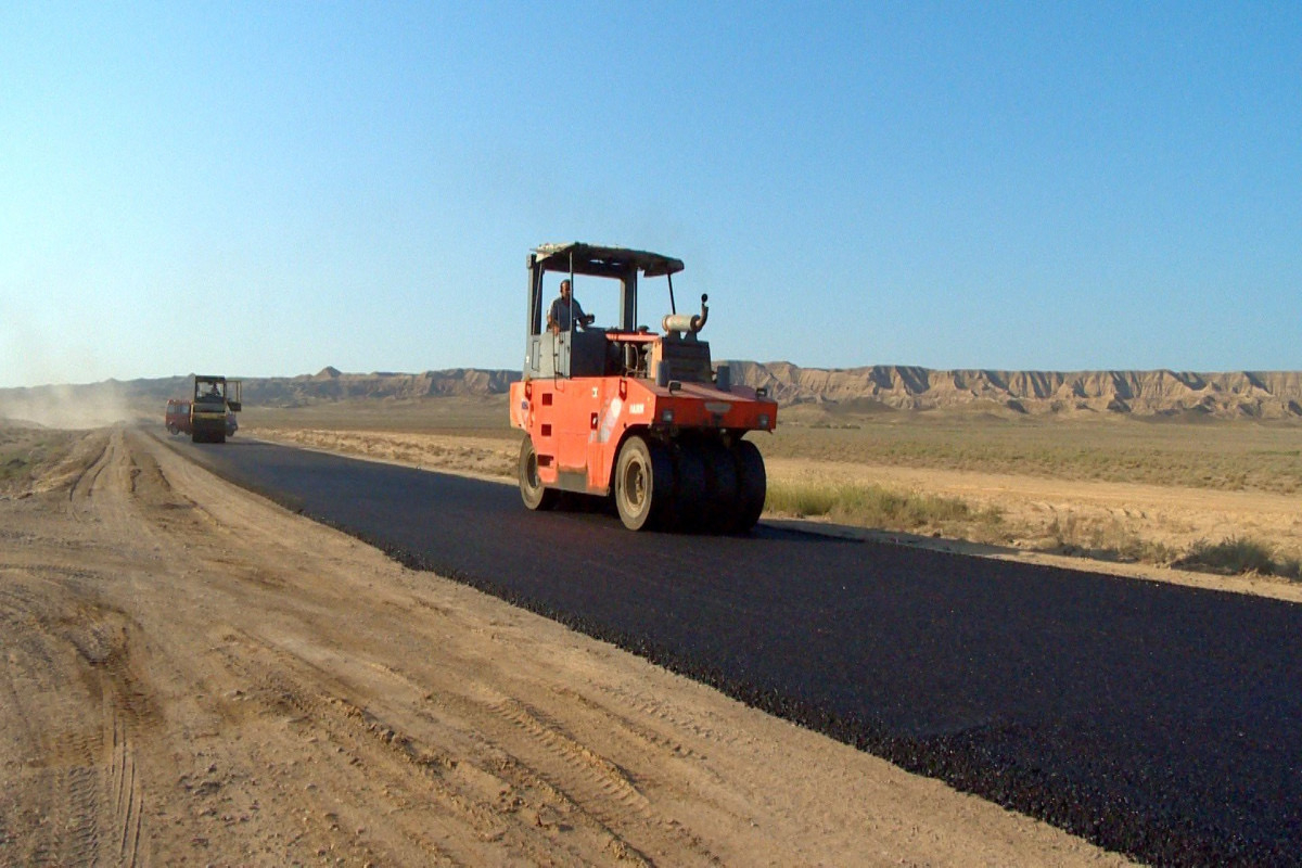 Строительство автомобильной дороги Худаферин-Губадлы-Лачын продолжается стремительными темпами