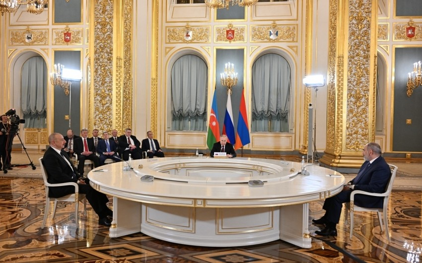 В Москве состоялся трехсторонний саммит лидеров Азербайджана, России и Армении - ОБНОВЛЕНО + ВИДЕО