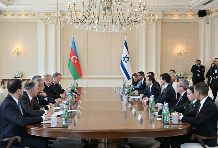 Состоялась встреча президентов Азербайджана и Израиля в расширенном составе - ОБНОВЛЕНО