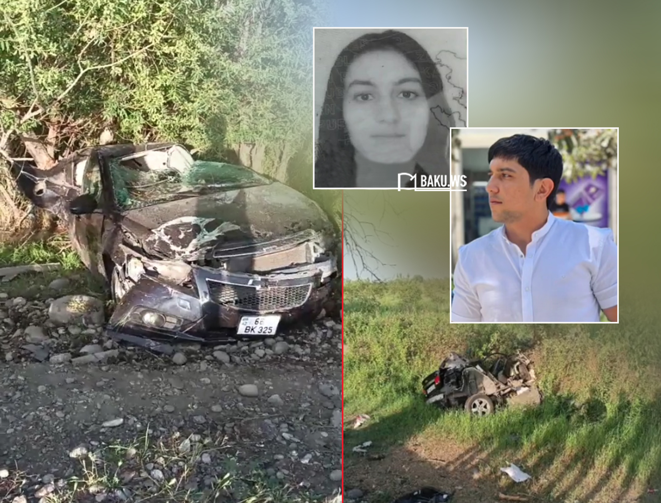 ДТП в Азербайджане: погибли двое молодых людей - ВИДЕО
