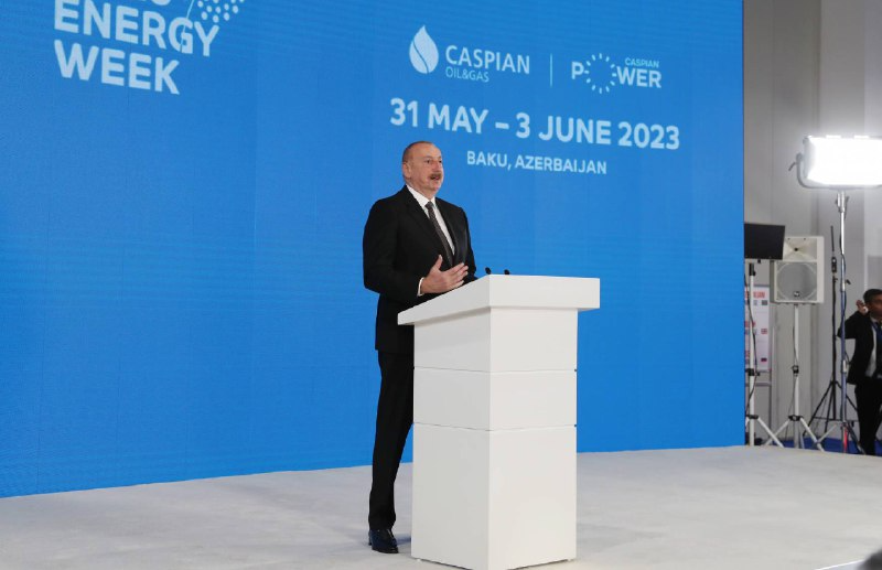 Ильхам Алиев выступил на церемонии открытия 28-й Международной выставки "Нефть и газ Каспия" - ОБНОВЛЕНО + ФОТО