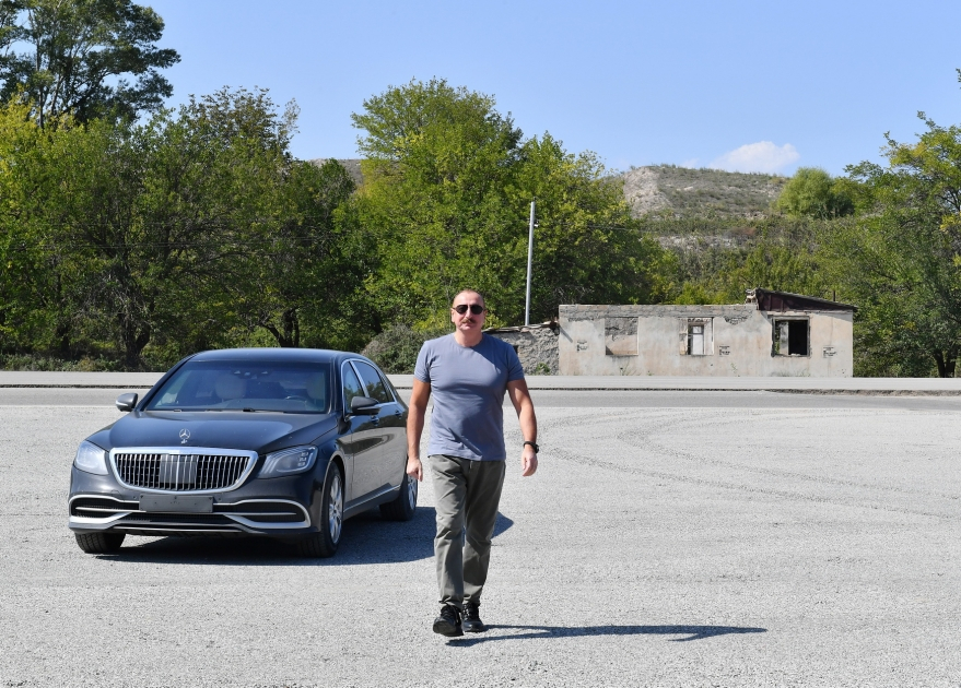 Президент Ильхам Алиев заложил фундамент села Алыбейли Зангиланского района - ОБНОВЛЕНО + ФОТО