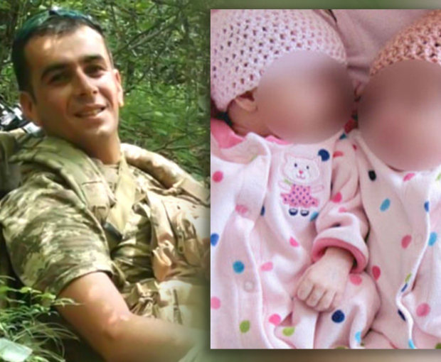 У погибшего неделю назад азербайджанского военнослужащего родились дочери-близнецы