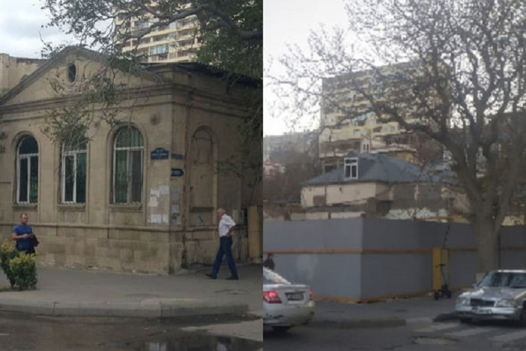 В Баку снесли историческое здание?