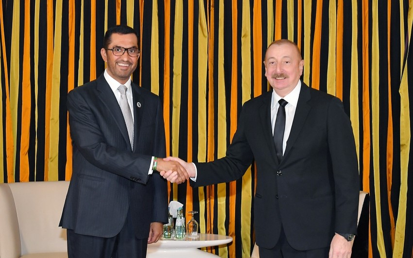 Президент Ильхам Алиев встретился с министром промышленности и передовых технологий ОАЭ - ОБНОВЛЕНО + ФОТО
