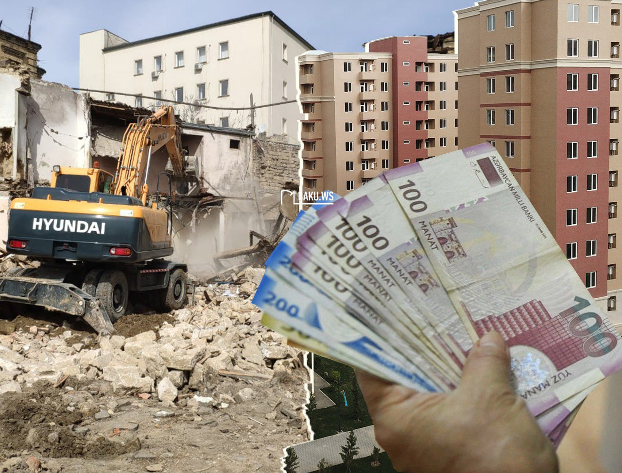 Очередной снос зданий в Баку: