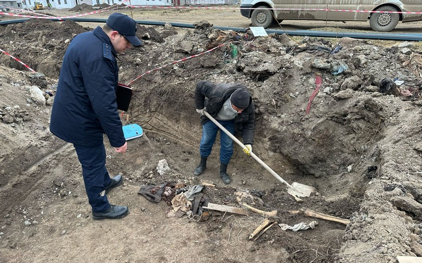 В Ходжалы из обнаруженного массового захоронения извлечены останки еще одного ребенка - ФОТО