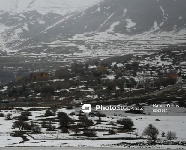 Фактическая погода: в некоторых районах Азербайджана выпал снег