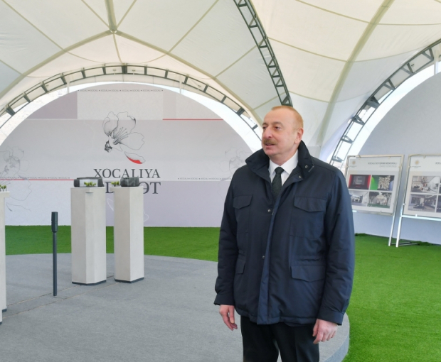 Ильхам Алиев: Я верил, что мы вернемся в Ходжалы и здесь будет возведен мемориальный комплекс
