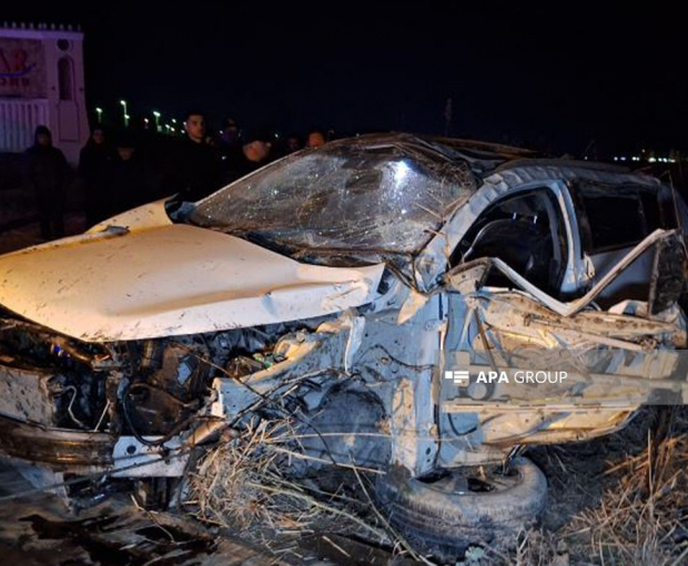 В Азербайджане произошла тяжелая авария, погибли 3 человека - ФОТО