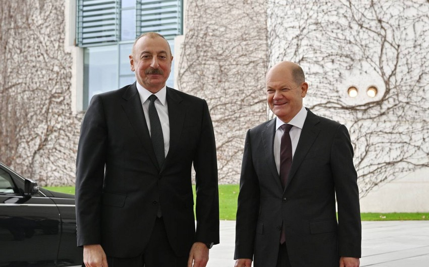 Президент Азербайджана и канцлер Германии проведут переговоры в Берлине