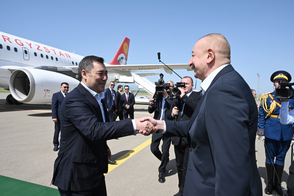 Президент Кыргызстана Садыр Жапаров прибыл в Физули - ФОТО