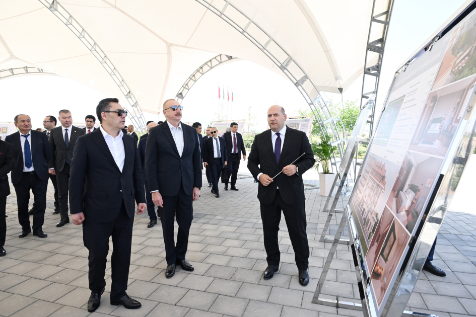 Президенты Азербайджана и Кыргызстана посетили город Агдам - ОБНОВЛЕНО + ФОТО