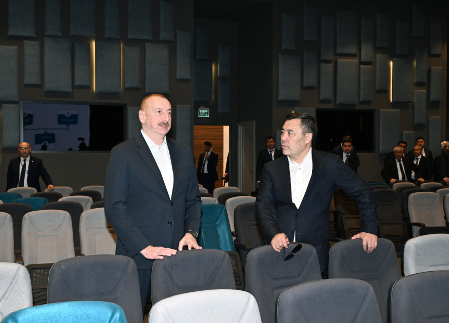 Президенты Азербайджана и Кыргызстана ознакомились с Агдамским конференц-центром - ОБНОВЛЕНО + ФОТО