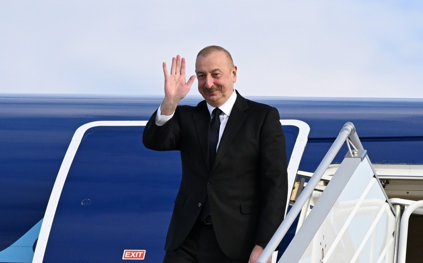 Завершился рабочий визит Президента Азербайджана Ильхама Алиева в Германию - ФОТО