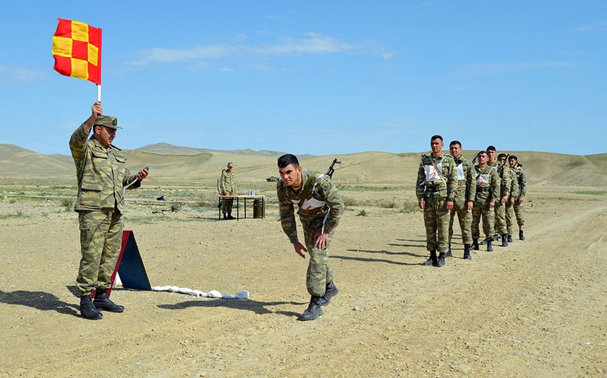 В азербайджанской армии состоялось первенство по военизированному кроссу - ФОТО/ВИДЕО