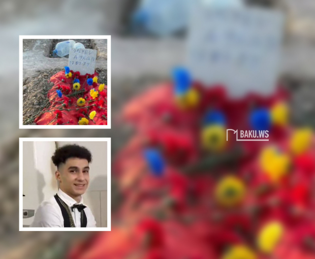 Возлюбленная погибшего в ДТП с участием Айтен Сафаровой посетила его могилу - ВИДЕО