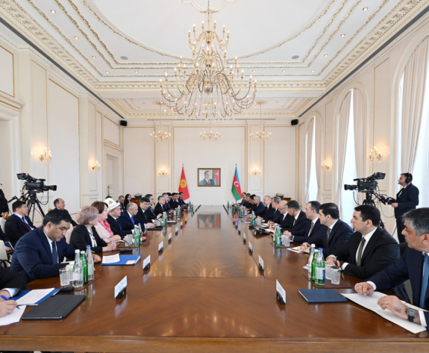 Началось 2-е заседание Межгосударственного совета Азербайджана и Кыргызстана - ФОТО
