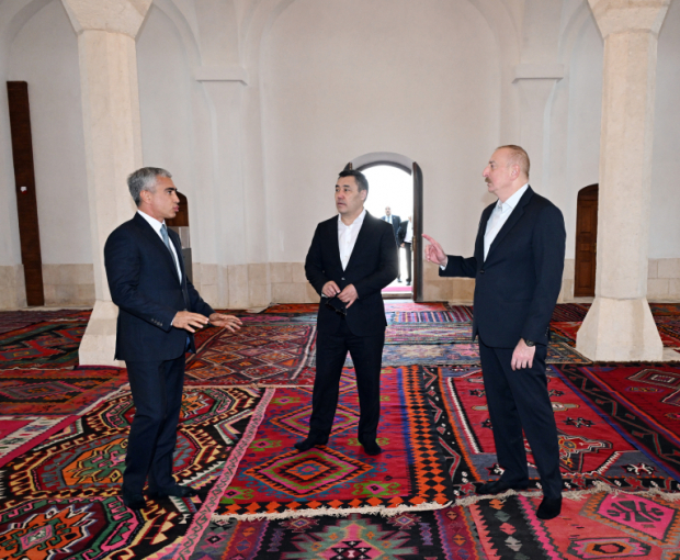 Ильхам Алиев и Садыр Жапаров приняли участие в открытии Агдамской Джума-мечети - ОБНОВЛЕНО + ФОТО